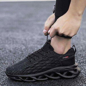 コックシューズ メンズ 男性用 キッチン 作業靴 仕事用 防滑 滑り止め 防水 撥水 防油 耐油 通気性 メッシュ素材 軽量 厚底 カジュアル スニーカー ゴム底 ブラック 黒