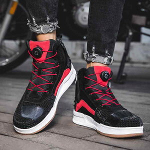 ライディングブーツ メンズ 男性用 本革 レザー オートバイ バイク ライディングシューズ オフロード レーシング ショートブーツ ツーリング 四季 耐摩耗性