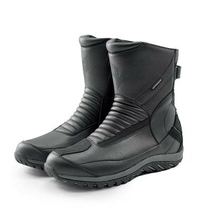 ライディングブーツ メンズ 男性用 バイク オートバイ ストリート ツーリング レーシング ロードレース 防水 防滑 耐摩耗 耐衝撃 プロテクター セーフティ オールシーズン ブラック