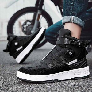 バイクシューズ メンズ 男性用 本革 レザー ライダー オートバイ オフロード レーシング ツーリング バイクブーツ ショートブーツ アンクルブーツ オールシーズン ブラック 黒赤 黒緑 ホー