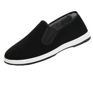 スリッポン メンズ 男性用 中高年 裏ボア 冬用 綿靴 あったか 保温 防寒対策 キャンバスシューズ 普段使い カジュアル 部屋履き ルームシューズ 室内履き 作業用 オフィス ホテル 仕事履き