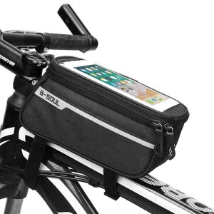 サイクルバッグ 自転車 ロードバイク マウンテンバイク用 トップチューブバッグ フロントフレームバッグ 1L容量 ポリエステル製 軽量 インナーポケット付き サイクリング 街乗り 通勤 通学