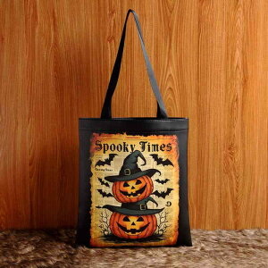 ショルダーバッグ レディース ハロウィン レトロ イラスト 合皮 PUレザー バイカラー 配色 パッチワーク 横型 スクエア ミディアムサイズ 肩掛けバッグ 通勤 デイリー お出かけ 普段使い ソ