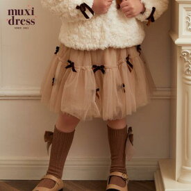 チュチュ スカート キッズ 秋冬 女の子 子供服 赤ちゃん ベビー リボン ピンク ブラック ブラウン チュール 衣装