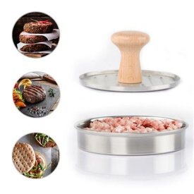 ハンバーガー プレス ミートプレス パティ メーカー キッチン用品 調理器具 バーガー 肉 ステンレス 手動 ビーフ 型