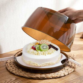 ケーキ ボックス デザート 収納 ケース カバー コンテナ 持ち運び 便利 家庭用 透明 誕生日 ポータブル ブルー グリーン ピンク