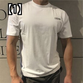 tシャツ 半袖 スポーツ サマー ゆったり 大きいサイズ コットンメンズ トレーニング ランニング マッスル シンプル レジャー フィットネス シャツ
