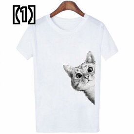 ファッション レディース tシャツ AliExpress ホット かわいい漫画 猫 プリント 半袖 トップス シャツ イン 婦人服