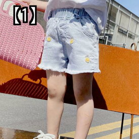 子供用 ショート パンツ キッズファッション サマーパンツ ガールズ デニム ショーツ 2022年 夏 薄手 外国風 カジュアル 子供 アウター ウェア