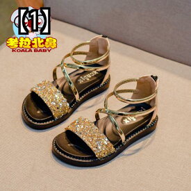キッズ サンダル かわいい 子供靴 女の子 2022年 夏 ファッション 韓国 赤ちゃん 金 銀
