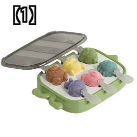 アイスキャンディーメーカー 製氷皿 アイスクリーム型 ホーム シャーベット フローズン アイスキューブ 子供 シリコン 食品 グラインダー