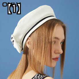 マリンキャップ キャスケット 帽子 春夏 ファッション ボウ リボン 装飾 レディース ホワイト ブラック