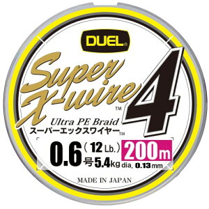 DUEL (�f���G��) PE���C�� �ނ莅 �X�[�p�[�G�b�N�X���C���[4 ���C�� �ނ胉�C�� �ދ� �����x �����x 0.6�� 200m 5�F/�C�G���[�}�[�L���O H3588N-5CR