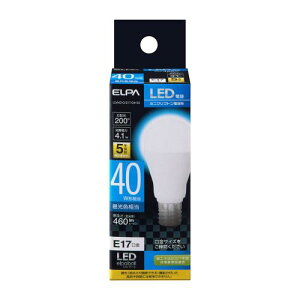 �G���p(ELPA) LED�d�� �~�j�N���v�g�����` ����E17 40W�` �����F 5�N�ۏ� LDA4D-G-E17-G4103