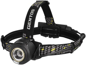 GENTOS(�W�F���g�X) LED �w�b�h���C�g USB�[�d�� ���邳700���[����/���p�_��10����/�㕔�F���� ��p�[�d�r�g�p ���o�e�B LY-217R