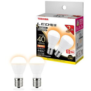 TOSHIBA(����) LED�d�� E17 A�` 40W���� �L�z�� �d���F 2P �����Ή� LDA4L-G-E17S40V2RP