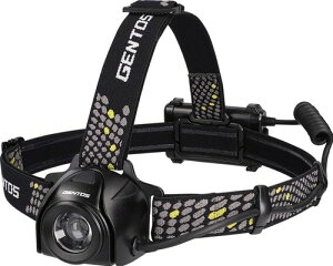 GENTOS �W�F���g�X LED �w�b�h���C�g ���邳550���[����/���p�_��8����/�㕔�F���� �P3�`�d�r �w�b�h�x�C�_�[ 550���[����/�P3/�[�d�r���p(�ʔ�) HV-033HD/700���[����/�[�d��/�P3���p HV-133H