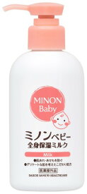 MINON(ミノン) 医薬部外品 ベビー全身保湿ミルク 本体ボトル 150mL ベビーミルク 0歳から使える 肌あれ防止 保湿 乾燥対策 弱酸性 低刺激性 150ml (x 1)