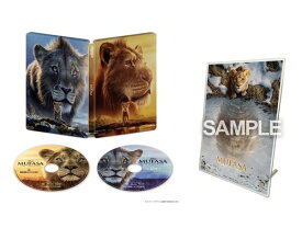 ライオン・キング:ムファサ 4K UHD + ブルーレイ セット スチールブック() [Blu-ray] オリジナルアクリルパネルスタンド付きコレクション(メーカー特典:オリジナルポストカード付)