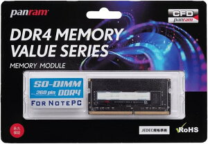 �V�[�E�G�t�E�f�[�̔� CFD�̔� Panram �m�[�gPC�p ������ DDR4-2666 (PC4-21300) 8GB×1�� 260pin SO-DIMM �������ۏ� �����ۏ� D4N2666PS-8G