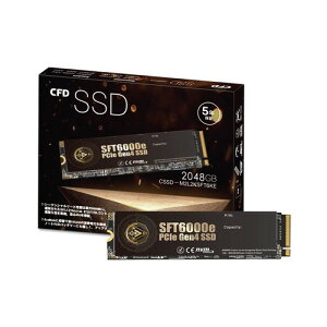CFD SSD M.2 NVMe SFT6000e �V���[�Y PS5 ����m�F�ς� 3D NAND TLC�̗p SSD PCIe Gen4×4 (�ǂݎ��ő�6000MB/S) M.2-2280 NVMe ����SSD 2TB (2048GB) CSSD-M2L2KSFT6KE �������[�J�[