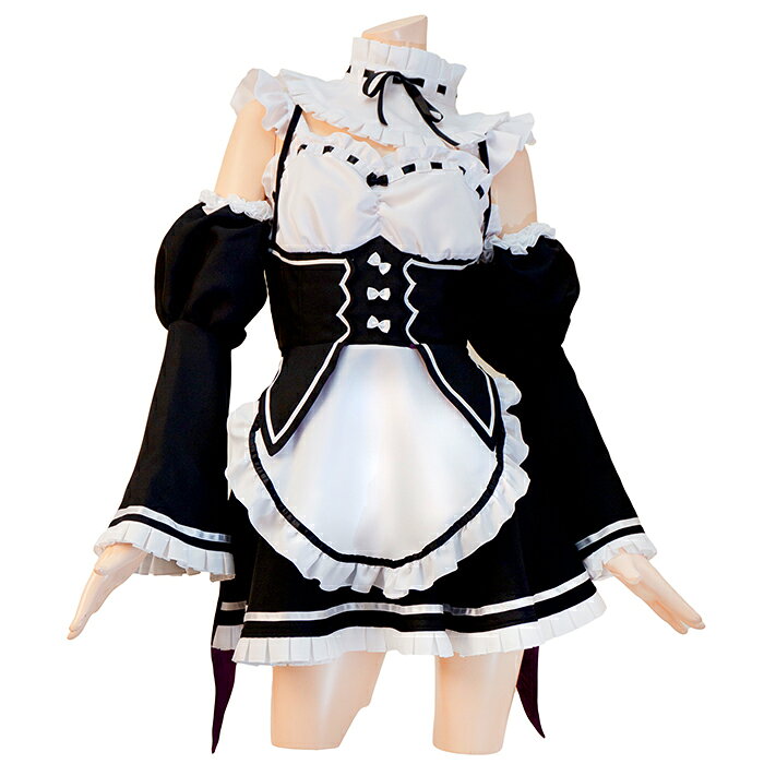 Re ゼロから始める異世界生活 コスプレ 日本製 メイド衣装 ラム リゼロ レム グッズ 衣装 コスチューム ハロウィンコスプレ衣装 メイド服 セットアップ コスプレ衣装 アニメ キャラ 可愛い かわいい 個人撮影 撮影会 イベント おうち 仮装 ハイクオリティ パーティー