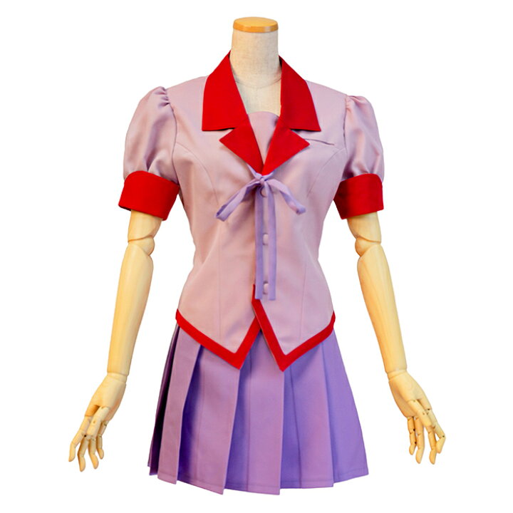 楽天市場 日本製 コスプレ衣装 化物語 私立直江津高校女子制服 半袖 女子高生制服 コスプレ 衣装 コスプレ衣装 コスチューム コス アニメ 小説 キャラクター Jk 制服 半袖 女子高生 ジャケット フリーススカート スカート リボン 個人撮影 イベント おうち 仮装