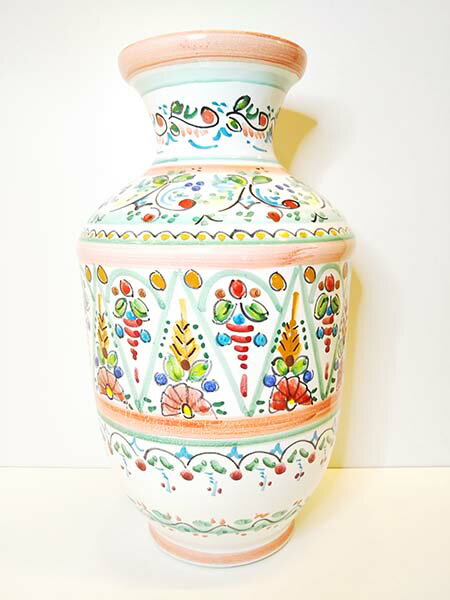 楽天市場 花瓶 C108 花瓶 フラワーベース 花器 スペイン陶器 トレド産 Cruz社製 手描き プレゼント ギフト Granada