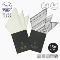 〈単品 or セットが選べる〉【1秒装着×1日キープ】挿すだけポケットチーフ（フォーマル3ピークス）日本…