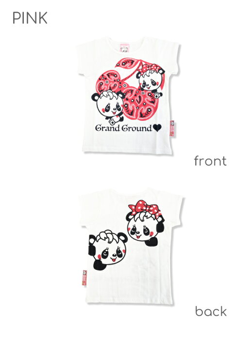 楽天市場 30 Offセール グラグラ チェリーｔシャツ Grandground グラグラ ハッピー パンダ 子供服 半袖tシャツ キッズ 人気 おすすめ キャラクター 可愛い 女の子 90cm 100cm 110cm 1cm 130cm 140cm 21ss Grandground