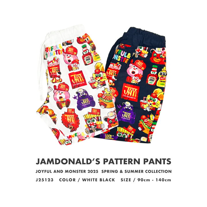 楽天市場】50％OFF半額SALE☆2025春夏新作☆JAM ジャムドナルド総柄 ジャム グラグラ⑤