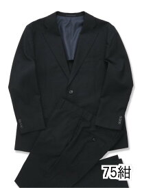 【大きいサイズ】グランバック/GRAND-BACK ウール100% 2ボタン2ピーススーツ 紺 レギュラースタイルスーツ