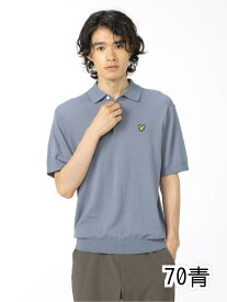 【値下げ】 ライル&スコット/LYLE&SCOTT 綿天竺ニット 半袖ポロ ポロシャツ