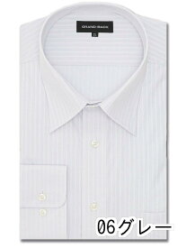【大きいサイズ】グランバック/GRAND-BACK 形態安定 セミワイドカラー長袖シャツ