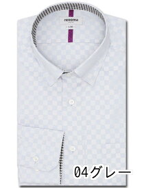 【タイムセール】 【値下げ】 【大きいサイズ】レノマオム/renoma HOMME 形態安定 スタンダードフィット ショートレギュラーカラースナップダウン長袖シャツ