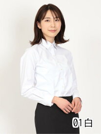 【タイムセール】 透け防止 形態安定 レギュラーカラー 長袖シャツ