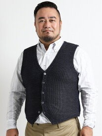 髪型 綺麗なニット ジレ メンズ