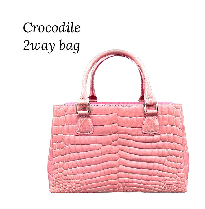 楽天市場】【クロコダイルバッグ】【SALE】 クロコダイル ハンドバッグ 