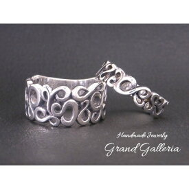 ポイント10倍 唐草模様 アラベスク ペアリング 指輪 サイズ メンズ9〜30号 レディース3〜30号 シルバー シルバーアクセサリー シルバー925 ハンドメイド 手作り メンズ レディース ペア 誕生日 プレゼント ギフト包装 グランドガレリア|GrandGalleria