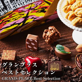 グランプラス ベストセレクション / 送料無料 ベルギーチョコレート ギフト お返し 詰め合わせ おしゃれ お祝い 高級 ペカンナッツショコラ スイーツ