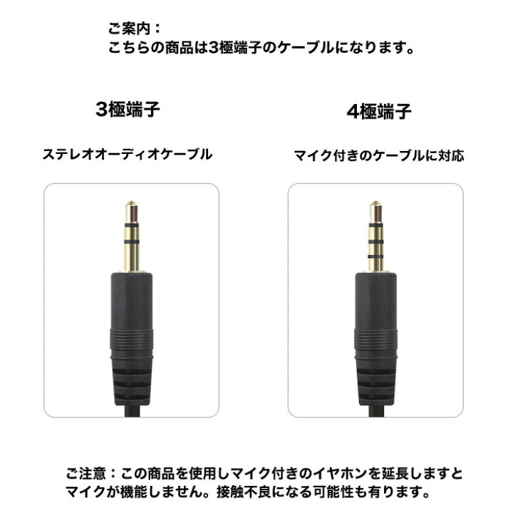 ステレオミニプラグコード 延長ケーブル 10m Aux 金メッキ ソフト イヤホン延長 スマホ 3極 オーディオケーブル 延長 Pc テレビ接続 接続