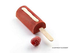 シリコン製アイスキャンディ型 MINI CHIC ミニ棒7cm4連 木製スティック付easy cream Ice Candy EC-GEL05M