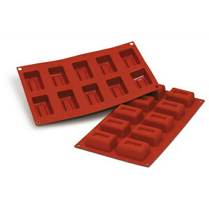 シリコン型MEDIUM LINGOTTO 6cm長角10取silikomart (オーブン冷凍兼用)SF091