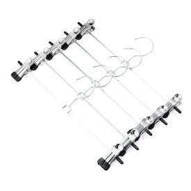 【5本セット】ステンレスハンガー 強力クリップハンガー ズボン用 5本組 ステンレス ハンガー スラックス ボトムハンガー スカート パンツ タオル すべらない 洗濯 収納 人気 洗濯バサミ ピンチ 引っ越し おしゃれ スリム 省スペース