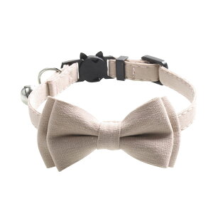 リボン 可愛い 猫用首輪 猫 首輪 リボン 安全バックル リード穴付き 猫型バックル 可愛い かわいい ネコ キャット ネコグッズ 猫グッズ ペット用品 蝶ネクタイ シンプル 無地 おしゃれ