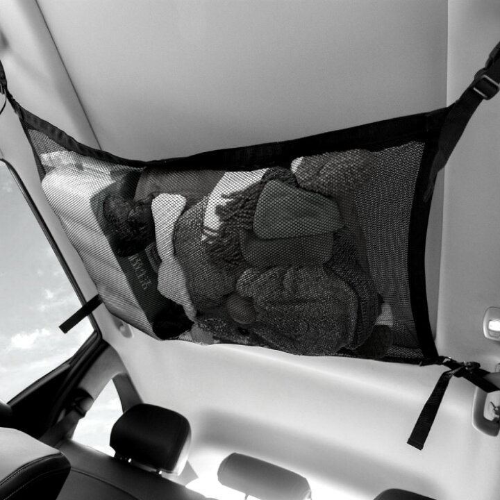 楽天市場 車 ネット ヘッドスペースネット 収納 天井収納 ルーフネット マルチネット 荷物 車中泊 便利グッズ ミニバン カー用品 おまけ Grand Cinc