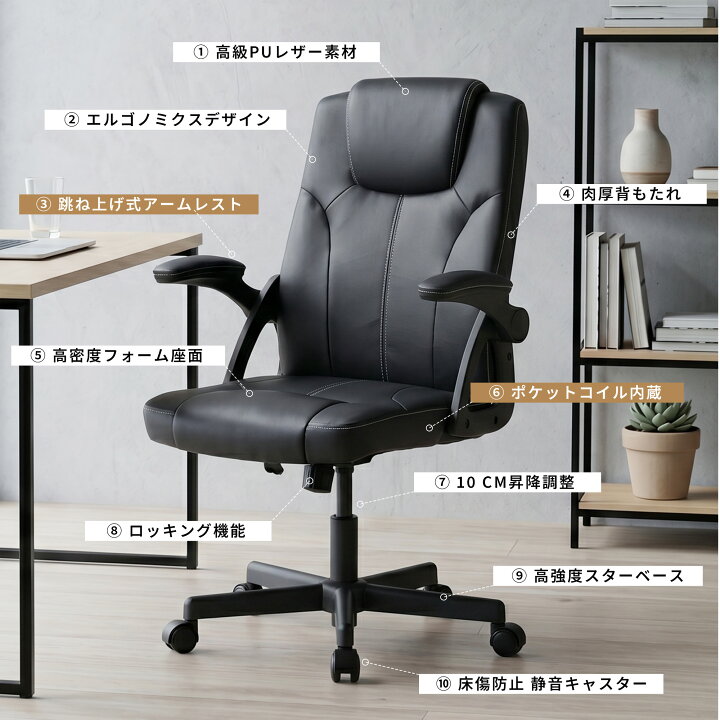 楽天市場】Ergoreal オフィスチェア デスクチェア ソファーの座り心地 