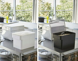 密閉 シンク下米びつ タワー 5kg 計量カップ付 タワー ホワイト ブラック TOWER 3377 3378 米びつ 5kg用 おしゃれ 米櫃 山崎実業 YAMAZAKI　【送料無料】【ポイント5倍】