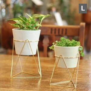 ラインポットスタンド Lサイズ インブルーム in bloom クレエ Creer 92550017【 植木鉢 おしゃれ 鉢カバー ガーデン雑貨 かわいい インテリア ポットスタンド アイアン製】