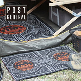 ドアマット 玄関マット マット トゥーゴーマット キャンプ ブラック ポストジェネラル クレエ POST GENERAL UVカット 洗濯機で丸洗い キャンプ コンパクト 省スペース 小さ目 ちいさめ 小さめ ガーデンマット・エントランスマット シンプル ナチュラル 男性